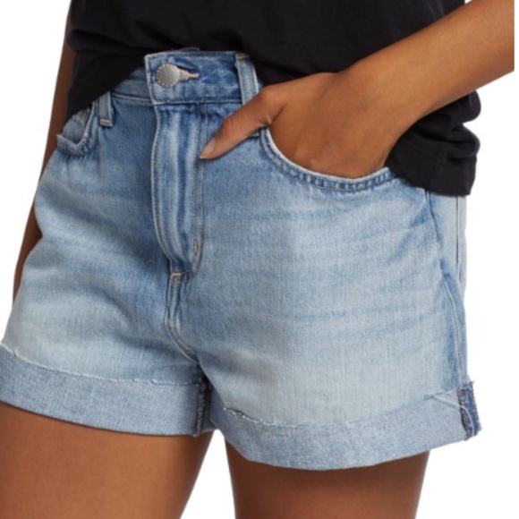 NWT L'AGENCE High Rise Jean Shorts with Cuff - Size 28 - Picture 11 of 11
